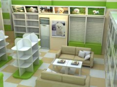 天津河西区宠物店产品区效果图展示