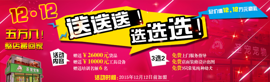 圣宠双12加盟送送送