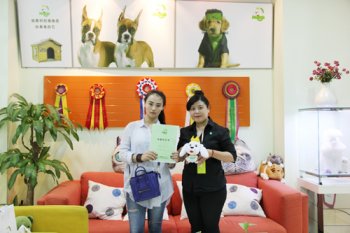辽宁铁岭张女士成功签约圣宠宠物连锁店