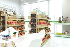 圣宠宠物来宾忻城店装修设计图