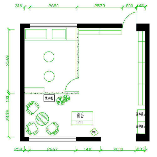 圣宠宠物店高碑店白沟镇店  平面图