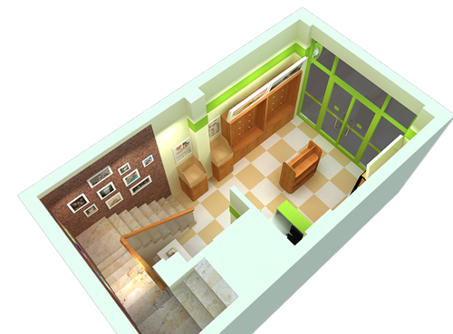 杭州星洲花园宠物店装修设计图