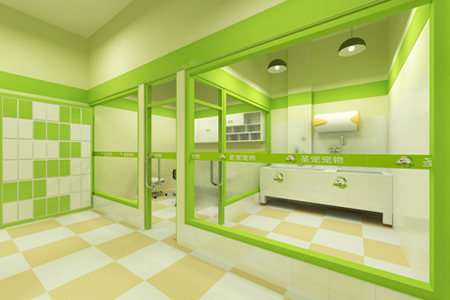 圣宠宠物大庆时代广场店的装修设计效果图