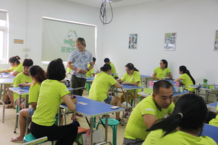 学员们进行分组进行响片实操练习