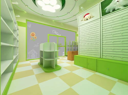 圣宠宠物上海华泾店装修效果图