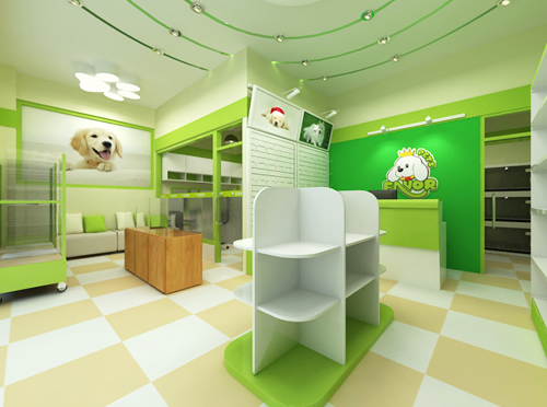 圣宠宠物上海华泾店装修效果图