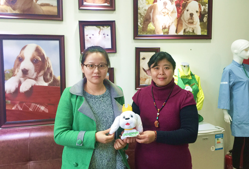 昆山陈女士成功签约圣宠宠物连锁店