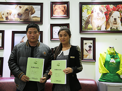 河南陈先生成功签约圣宠宠物连锁店