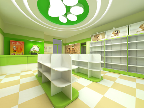 圣宠昌平金隅万科宠物店装修效果图