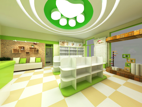 圣宠昌平金隅万科宠物店装修效果图