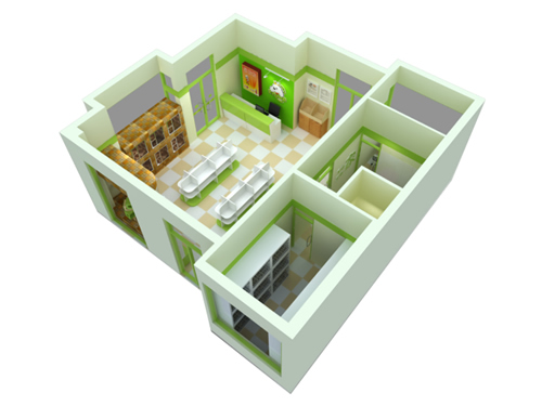 圣宠昌平金隅万科宠物店装修效果图