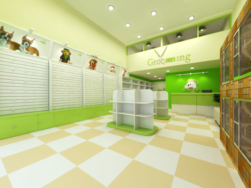 圣宠广东丰顺锦江路宠物店装修效果图