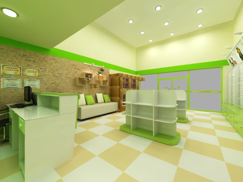 圣宠广东丰顺锦江路宠物店装修效果图