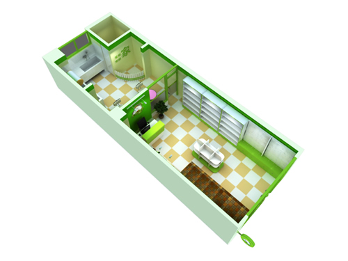 圣宠海口海恳路宠物店装修效果图