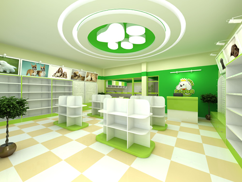 圣宠安徽广德宠物店装修效果图