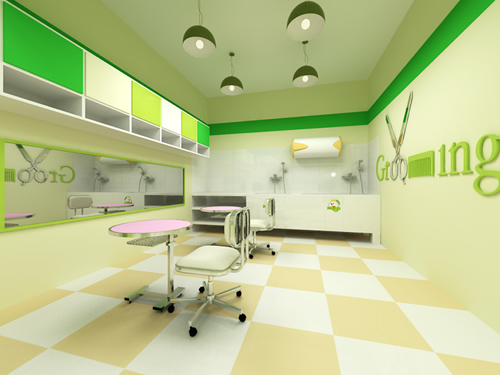 圣宠安徽广德宠物店装修效果图