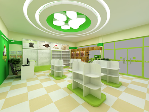 圣宠安徽广德宠物店装修效果图