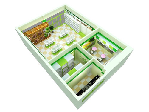 圣宠安徽广德宠物店装修效果图