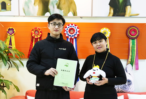 绍兴陈先生成功签约圣宠宠物连锁店