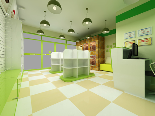 圣宠南京南方花园宠物店装修效果图