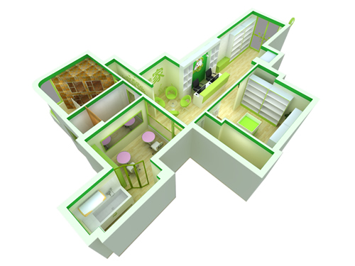 圣宠上海浦东金桥店装修效果图