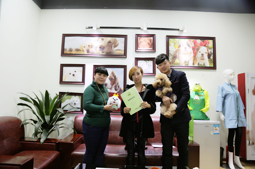 燕郊刘女士成功签约圣宠宠物连锁店