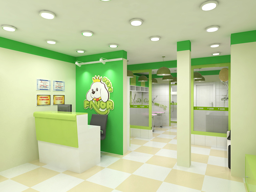 圣宠宠物北京开阳里连锁店装修效果图