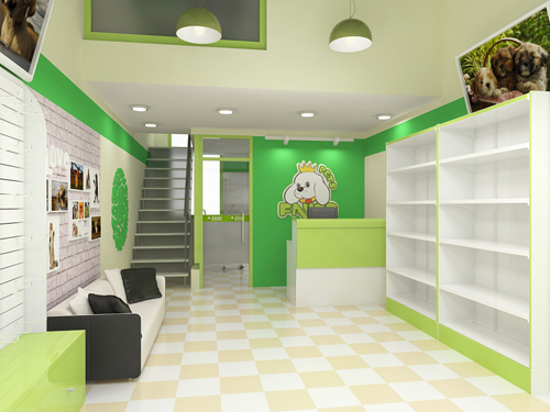 圣宠宠物天津生态城店装修效果图